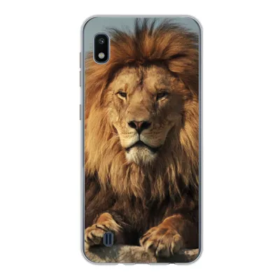 Produktbild von MuchoWow® Handyhülle Schutzhülle Hülle für Samsung Galaxy A10 Löwe - Felsen - Porträt Silikon Softcase Handy Hülle - Schutzhülle