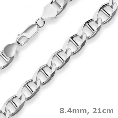 8-4mm-Armband-aus-925-Silber-21cm