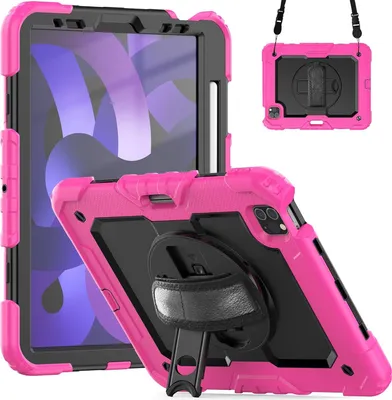 Produktbild von Tasche für iPad Pro 11/Air 5/4 mit Ständer und Schultergurt Pink