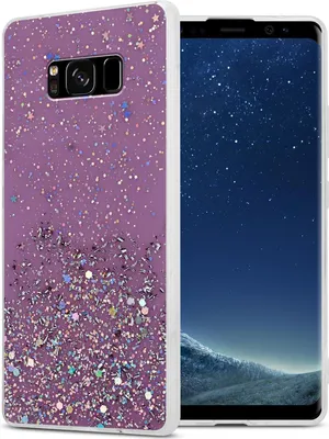 Image de Cadorabo Housse pour Samsung Galaxy S8 PLUS Housse de protection en violet Housse pour portable TPU Etui Glitter Cover Case Glitter