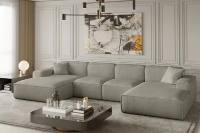 Produktbild von Wohnlandschaft U-Form CELES XS in Stoff Scala Beige