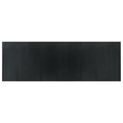 Produktbild von vidaXL Teppich Rechteckig Grau 100x300 cm Bambus