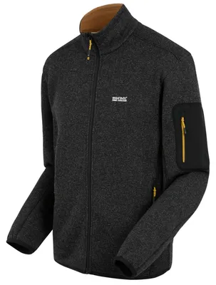 Image de Veste polaire tricotée Regatta Newhill pour hommes, Taille:XXL, Couleur:Black
