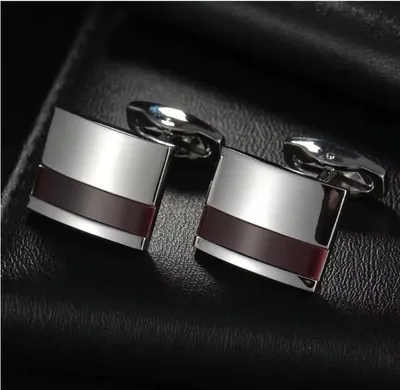 Obrázek produktu pro Manžetové knoflíčky Pruhovaný obdelník