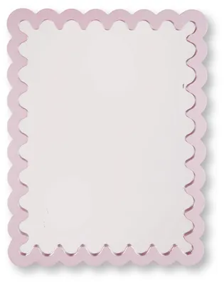 Produktbild von Spiegel - Wellenmuster - Hellrosa - MDF - 33 x 43 x 1,5 cm