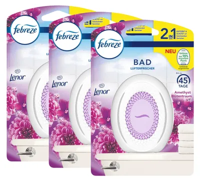Produktbild von Febreze Bad Lufterfrischer Amethyst Blütentraum - Raumduft (3er Pack)