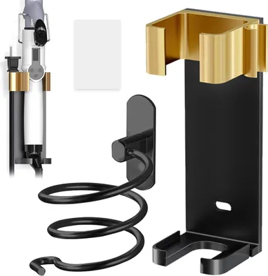 Produktbild von Wandhalterung Halter ohne Bohren für Glätteisen, Halterung kompatibel mit Dyson, für Glättbürste, Haarglätter