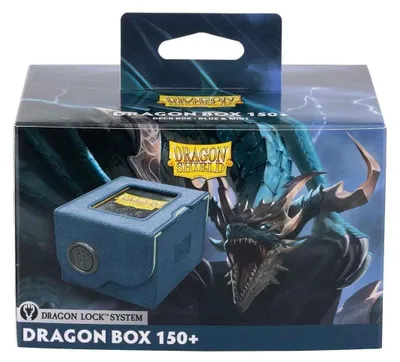 Imagen del producto de Caja para tarjetas coleccionables, color azul y verde menta, con ventana expositora
