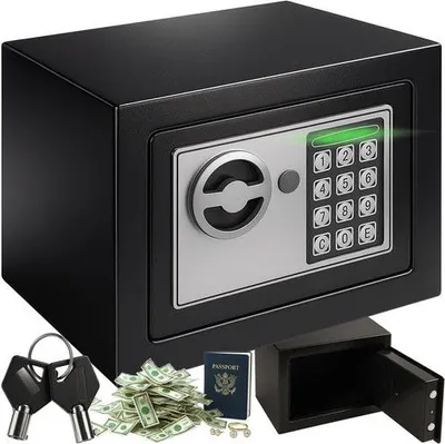 Image de Coffre-fort à combinaison avec serrure à clavier, ignifuge
