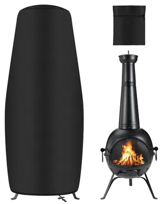 Zdjęcie produktu dla Pokrowiec na grzejnik tarasowy - Wodoodporny - 122 x 61 x 21 cm - Czarny