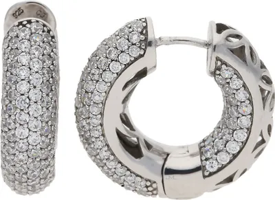 Produktbild von Creolen Silber 925 Zirkonia JL10-06-2718 JuwelmaLux