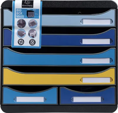 Obrázok produktu pre Exacompta 3124202D Zásuvkový box BIG BOX MAXI 6 zásuviek Bee Blue