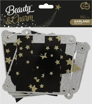 Produktbild von "Happy New Year" Girlande  Silvester gold