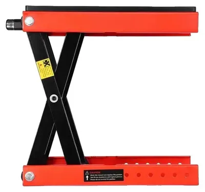 Immagine prodotto di Piattaforma elevatrice a forbice per motociclette, capacità di carico 544 kg, realizzata in acciaio resistente, colore nero