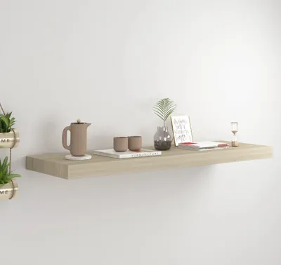 Productafbeelding van Maison Exclusive - Wandplank met eikenhoutlook, 80x23,5x3,8 cm, MDF