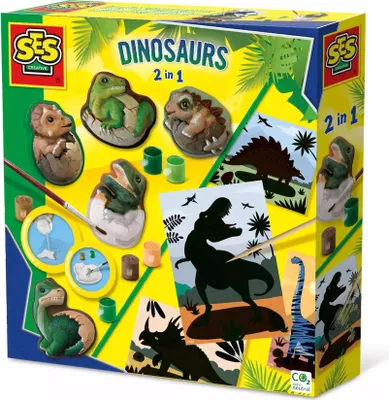 Produktbild von SES Gipsabdrücke Dinosaurier 2in1 01408 14087