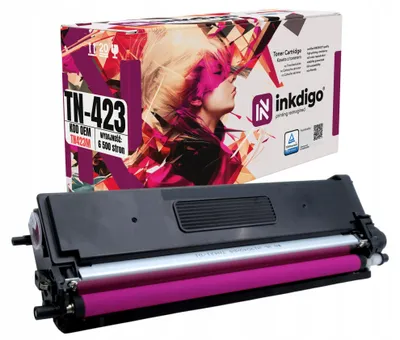 Produktbild von Inkdigo Toner TN423M für Brother DCP-L8410CDN, DCP-L8410CDW, HL-L8260CDW, HL-L8360CDW – Magenta, 6500 Seiten,