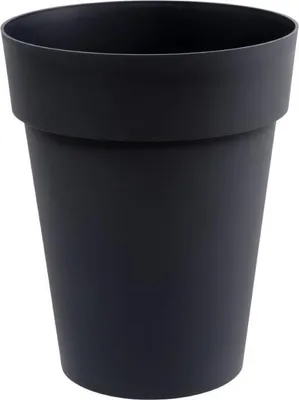 Immagine prodotto di Vaso da fiori rotondo, 44 cm, 50 L, EDA Toscana, grigio antracite, H. 53 cm