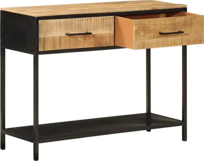 Produktbild von vidaXL Konsolentisch 100x35x76 cm Massivholz Mango und Eisen