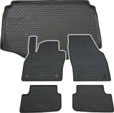 Produktbild von Gummi Kofferraumwanne + Fußmatten Set für Seat Arona, Bj. 2017-