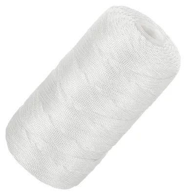 Productafbeelding van Nylon garen, touw - 2,5 mm diameter - Geschikt voor macramé en knutselwerk - 200 meter - Wit