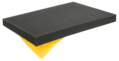 Selbstklebender Rasterschaumstoff von HMF mit den Maßen 345 x 275 mm und 30 mm Höhe