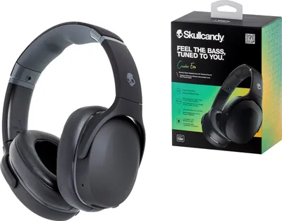 Image de Casque Skullcandy Crusher Evo filaire et sans fil, arceau, appels/musique, USB Type-C, Bluetooth, noir