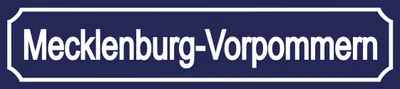 Produktbild von vianmo Blechschild 10x46 cm Mecklenburg - Vorpommern Deutschland