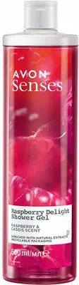 Zdjęcie produktu dla AVON Senses Raspberry Delight Żel pod prysznic 500 ml