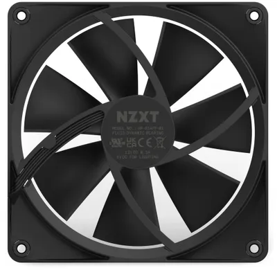 Produktbild von NZXT F140 RGB Počítačová skriňa Ventilátor 14 cm Čierna 1 ks