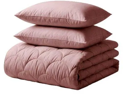 Imagen del producto de Unyqoos® Juego de sábanas de algodón percal, 140x200 cm – 100% algodón, 200 hilos – incluye 1 funda de almohada de 60x70 cm, transpirable y refrescante, color rosa pálido