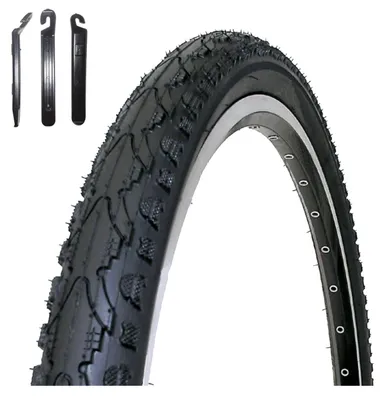 Image de 1 pneu de vélo Kenda K-935, dimensions 20 x 1,75 (47-406), couleur noire, comprenant des démonte-pneus