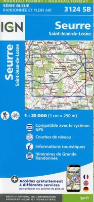 Obrázek produktu pro Seurre, měřítko 1:25 000