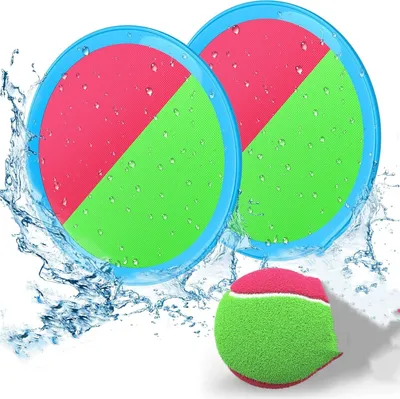 Produktbild von Klettballspiel Klettball Strandspielzeug Strandspiele Wasserdicht Ball ，Klettspiel Wurf Spiel Kinderspielzeug