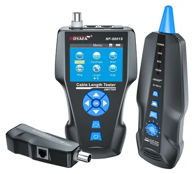 Produktbild von Netzwerkkabeltester - NF-8601S - Kabelsucher - PoE/PING - Längenmessung - Wiremap - LAN-Test