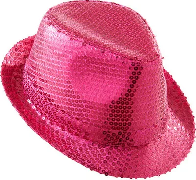 Produktbild von Hut mit Pailletten Pink 8003558907007