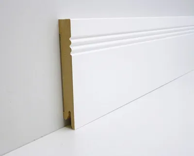 Produktbild von B.S. Bauprogramm Sockelleiste 250 cm 60 x 14 mm Blütenweiß