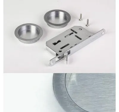 Produktbild von ECLISSE Griffmuschelpaar Chrome matt Ø 60 mm inkl. Deckpaltte