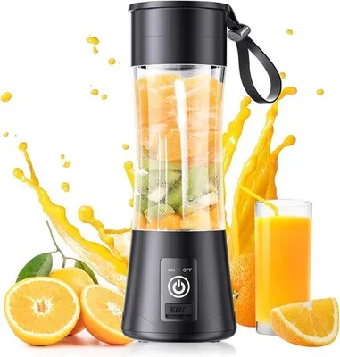 Obrázek produktu pro Přenosný ruční mixér – ideální na smoothie a mléčné koktejly – motorové ruční mixéry – přenosný ruční mixér – mini mixér na smoothie – ruční mixér s přenosnou taškou – ideální na pikniky, sport, doma i v kanceláři – černý