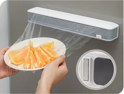 Produktbild von Magnetischer Spender für Frischhaltefolie mit Saugnäpfen – Weiß