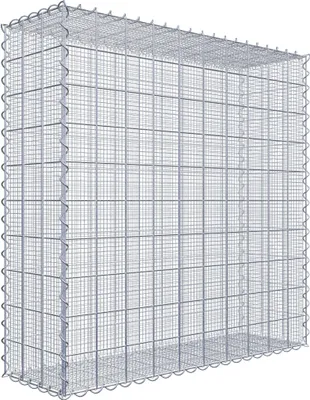 Produktbild von Splittgabione 100 cm x 100 cm x 30 cm (L x H x T), Maschenweite 10 cm x 10 cm, Spirale