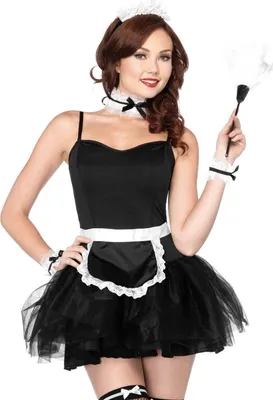 Produktbild von Dienstmädchen Accessoire-Set schwarz