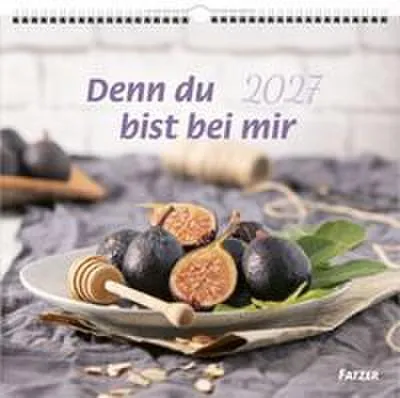 Produktbild von Wandkalender 2027 Denn du bist bei mir 33,5 x 32 cm mit Bibelversen