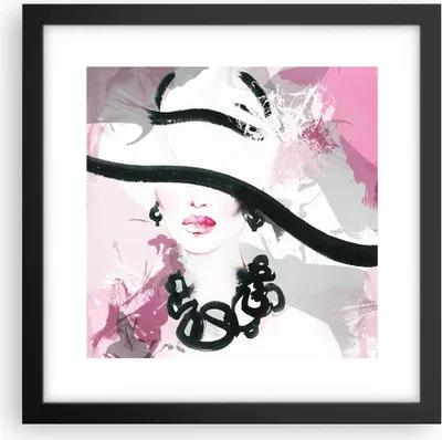 Produktbild von Gerahmtes Poster - Schwarzer Rahmen - Frau Abstraktion - 30x30 cm - Wand Bild - Wanddeko - Wandbilder - Kunstposter - Wandposter - Bilderrahmen - Bilder - Kunstdruck - Wandbild - P2BAC30x30-3690