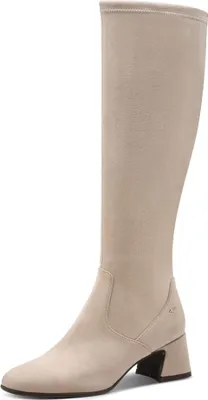 Image de Bottes pour femmes Tamaris, en cuir, couleur beige, taille 41