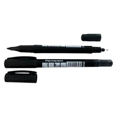 Zdjęcie produktu dla marker permanentny czarny dwustronny