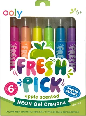Produktbild von Ooly Neon Gelkreide Set - duftendes Spielzeug für Kinder und Erwachsene