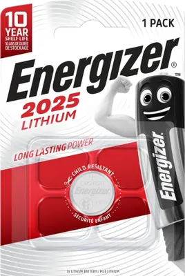 Produktbild von Energizer Batterie Knopfzelle CR2025 3.0V Lithium 1St.
