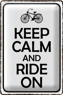 Produktbild von Blechschild Spruch 18x12cm Keep Calm and Ride on