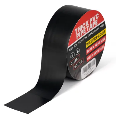 Obrázek produktu pro Izolační páska PVC, 50 mm x 30 m, vodotěsná, zajišťuje ochranu proti korozi, vhodná pro elektroinstalace